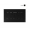Клавиша смыва для унитаза черный матовый Oli SLIM soft-touch 659055