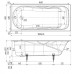 Ванна чугунная 1800*800 Wotte Comfort 180х80