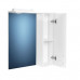 Зеркало со шкафчиком и подсветкой белое 60 см Cersanit Erica F-LS-ERN60-Os