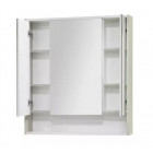 Шкаф зеркальный 80 см белый ясень Акватон Рико 1A215302RIB90