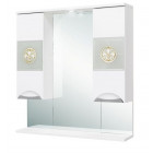 Зеркало с шкафчиками и подсветкой для ванной 78 см Onika Флорена 78.01 207802
