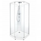 Душевая кабина 900*900 Ido Showerama 10-5 профиль белый, прозрачное стекло 