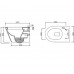 Унитаз подвесной с сиденьем микролифт Belbagno Flay BB351B+BB82RSC