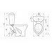 Унитаз напольный с бачком и сиденьем Santeri Версия Стандарт 1P4015S0700BF