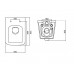 Унитаз подвесной без ободка с сиденьем микролифт Belbagno Dory BB522ACHR+BB2138SC