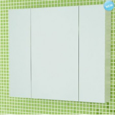 Шкаф зеркальный белый 80 см Comforty Римини 80 шк. бел.