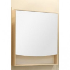 Шкаф зеркальный с подсветкой белый/ясень 76 см Акватон Инфинити 1A192102IFSC0