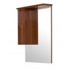 Зеркало с подсветкой и шкафчиком левое 75 см орех Pragmatika Capri CP-8Л