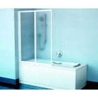 Шторка на прямоугольную ванну Ravak VS2 105 белая + Райн