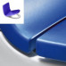 Унитаз напольный с бачком и сиденьем микролифт Roca Khroma синий 342657+34165+80165+801654