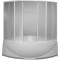 Шторка на угловую ванну пластик 150 см Bas Империал, Ирис