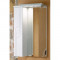Зеркало с подсветкой и шкафчиком 50 см левое белое Акватон Панда 74-2 (LEV)