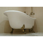 Ванна акриловая с ножками со сливом переливом, бронза 1700*800 мм Hidra Ceramica Ellade D62