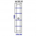 Пенал подвесной 35 см черный Aqwella Инфинити Inf.05.35/BLK