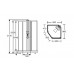 Душевая кабина 900*900 Ido Showerama 8-5 профиль серебристый, прозрачное стекло 