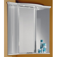 Шкаф зеркальный 62 см белый угловой Акватон Альтаир 427-2